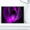 Designart - Purple Fractal Galactic Nebula - Abstract Wall Art Canvas